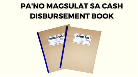 disbursement in Tagalog .